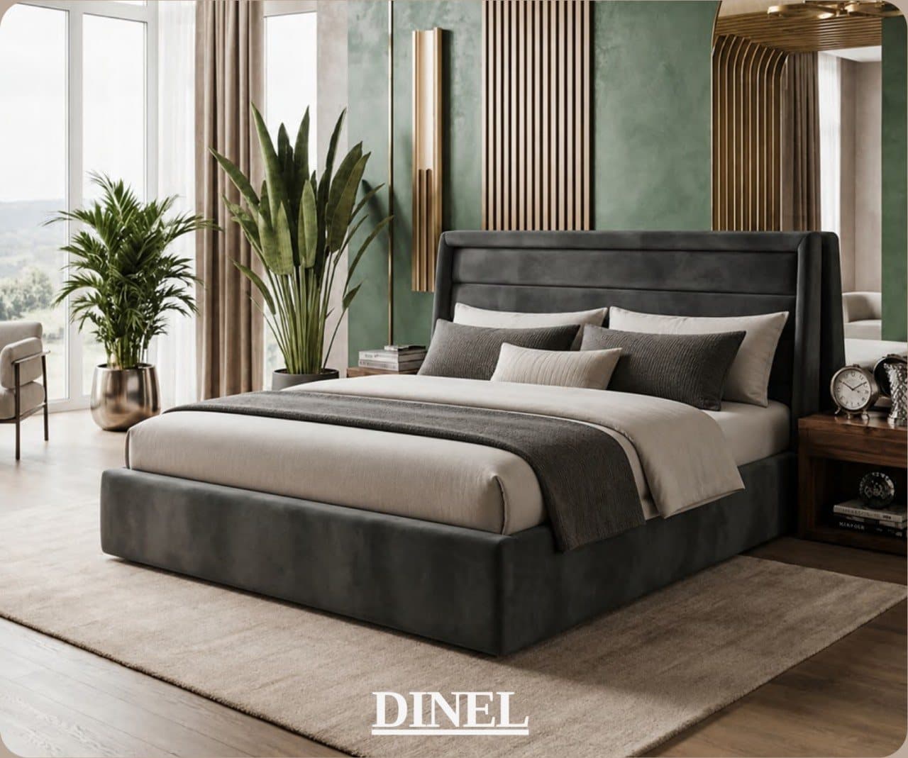 Двуспальная кровать «DINEL» (Динель)
